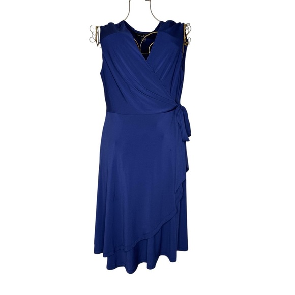Truth & Fable Women’s Jersey Layer Wrap Dress Women’s Size 2XL PLUS - Navy Blue - Picture 3 of 14